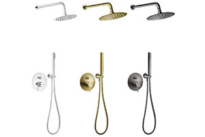 Falsík alá építhető zuhanyszettek, 2F